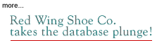 Red Wing Shoe Co. Takes the Database Pulnge!
